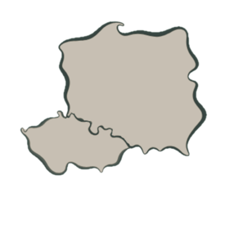 Mapa Polski i Czech